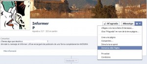 Denunciar la pàgina a facebook -1